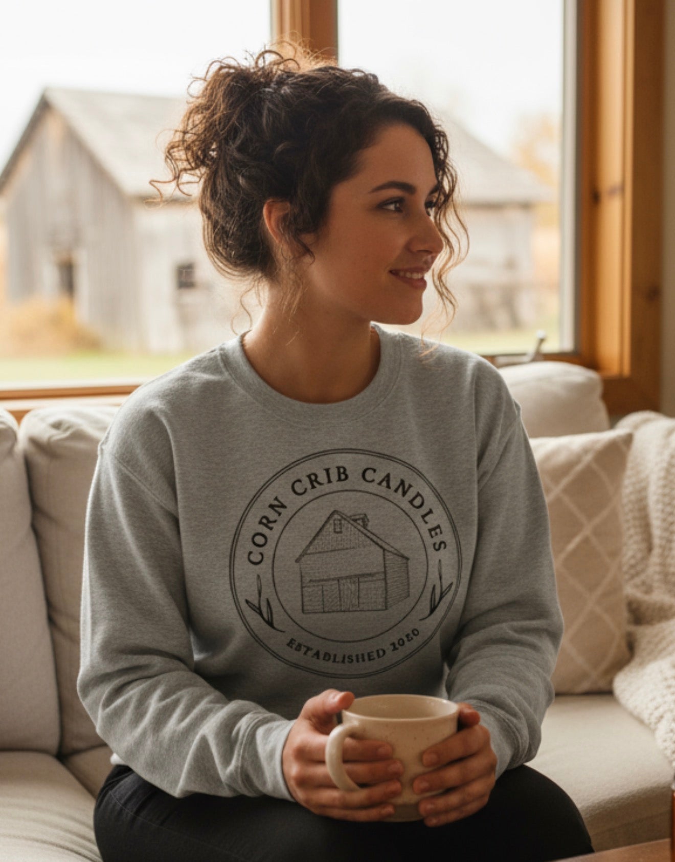 Corn Crib Candles Sweatshirt