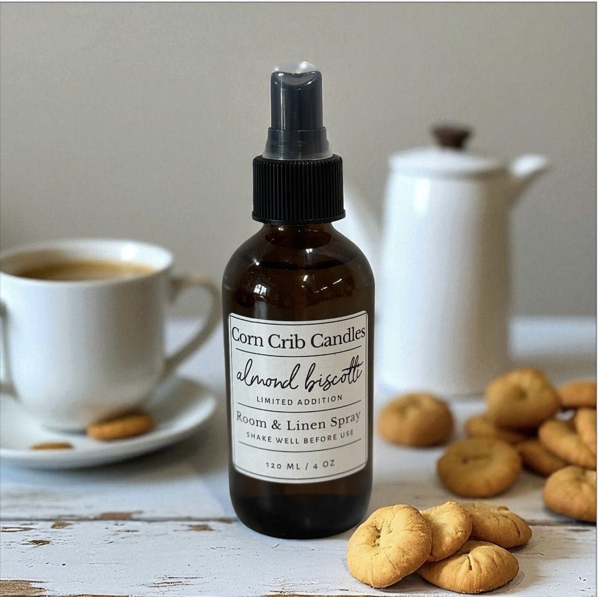 Almond Biscotti - Room + Linen Spray - Corn Crib Candles