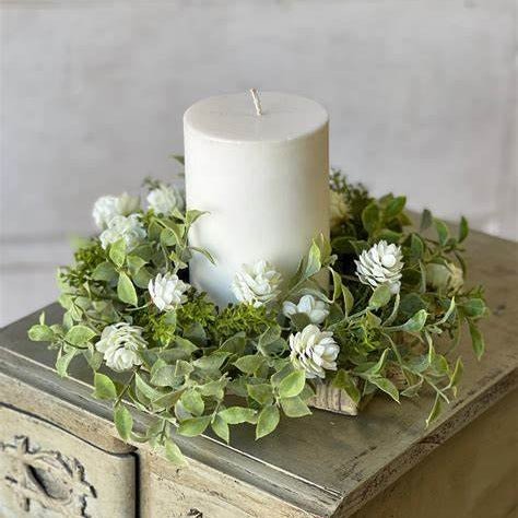 Florals - 6" Rings - Corn Crib Candles