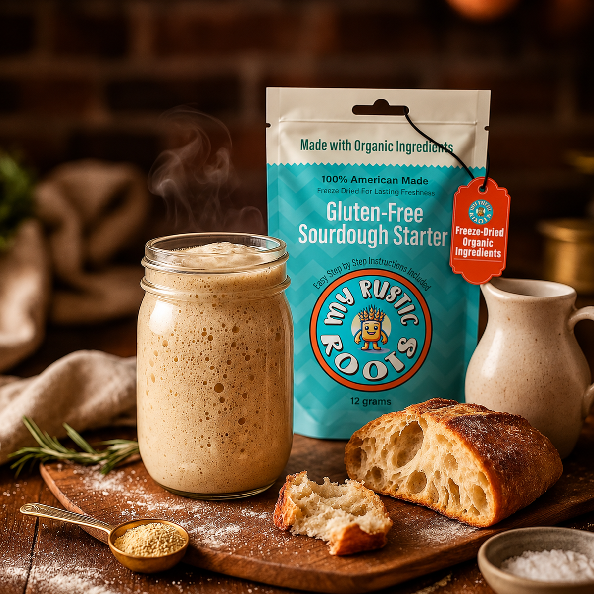 My Rustic Roots SourDough Starter - GLUTEN FREE