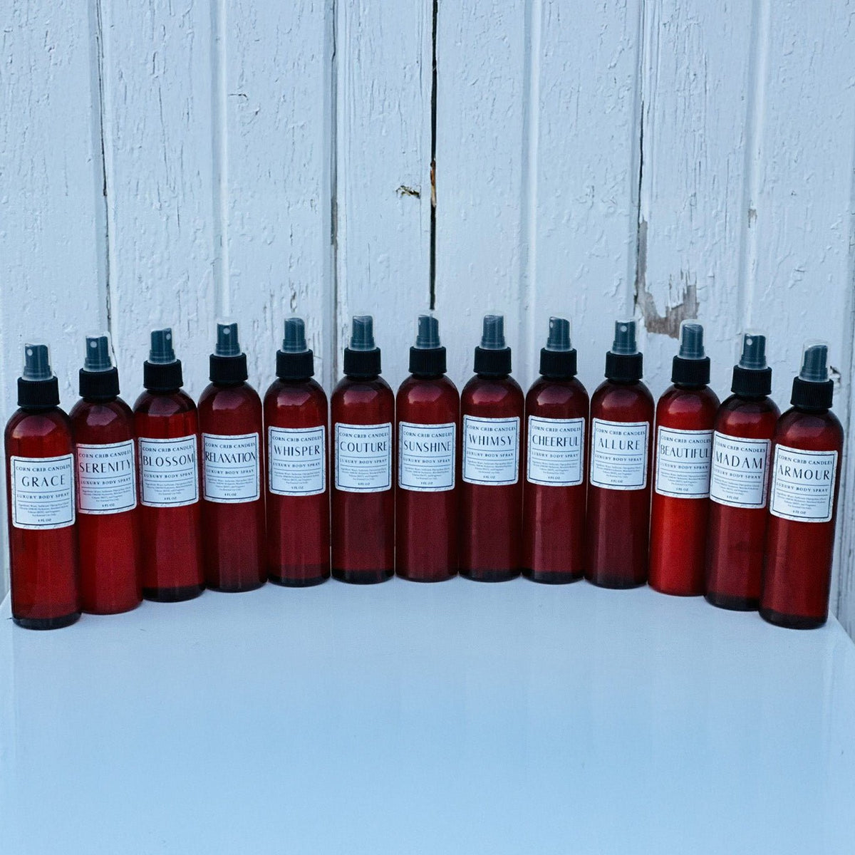 Luxury Body Spray- Feminine Scents - Corn Crib Candles