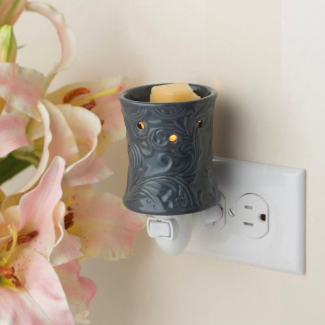 Rainstorm Dark Grey Plug-In Wax Warmer - Corn Crib Candles