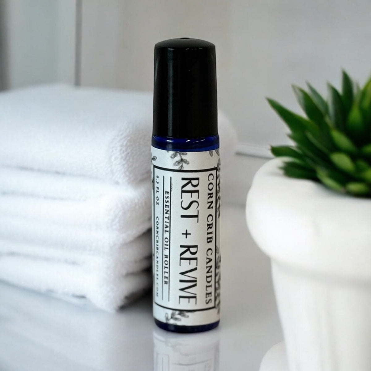 Rest + Revive Frankincense Essential Oil Roll-On - Corn Crib Candles