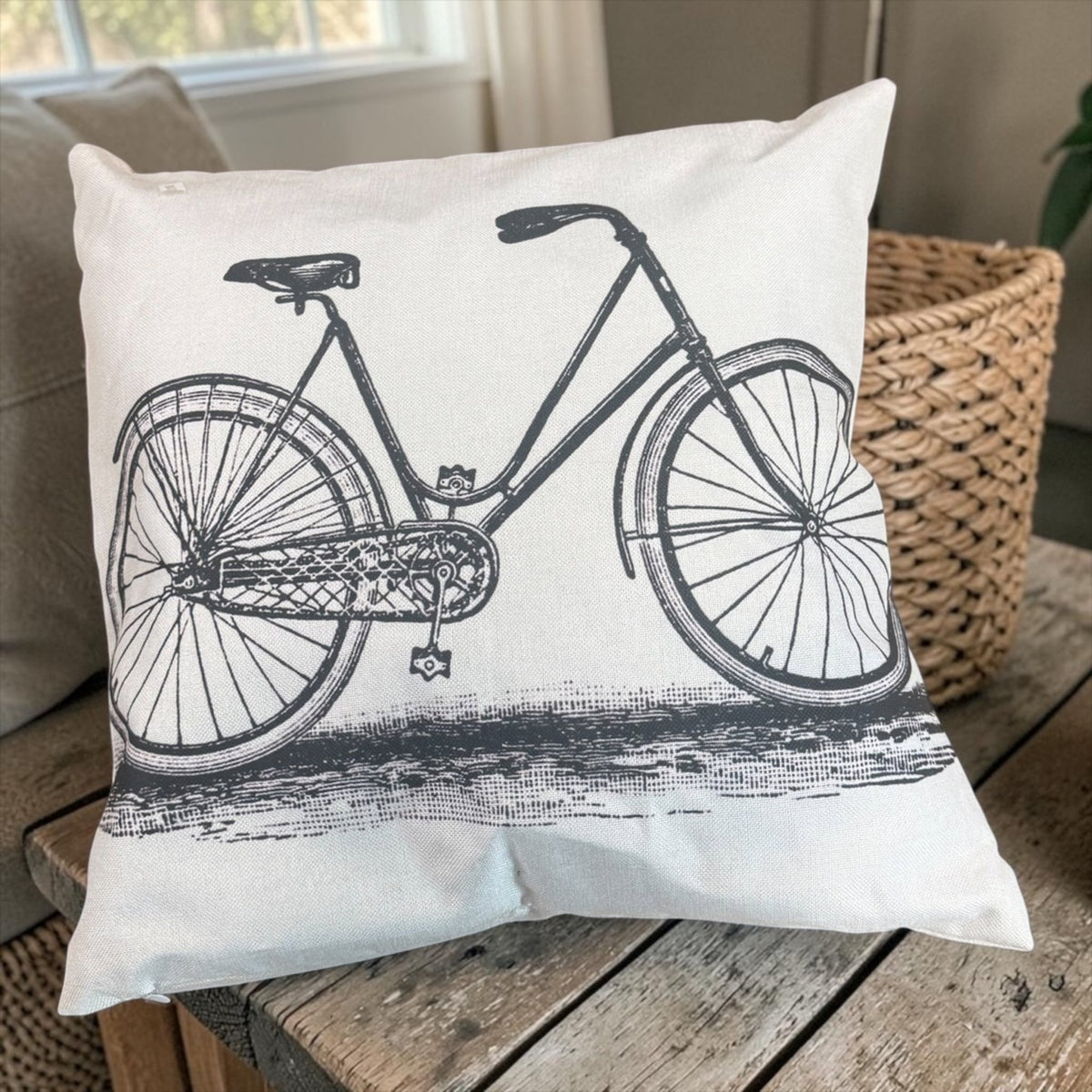 Vintage Pillow Cover - Corn Crib Candles