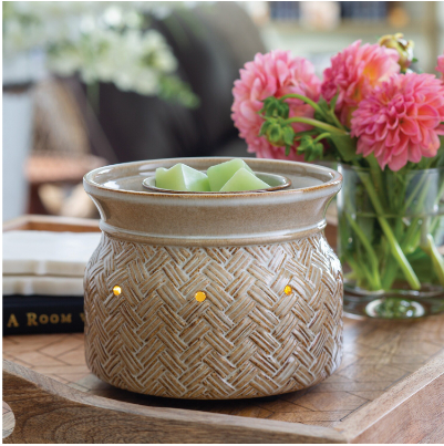 Basket Weave Fan Fragrance Warmer