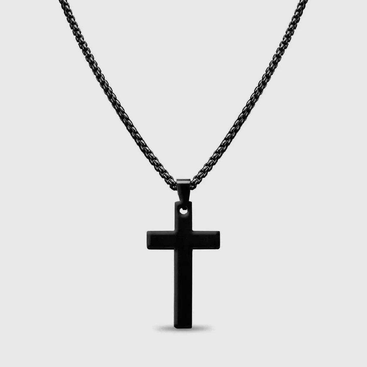 Black Stainless Steel Cross