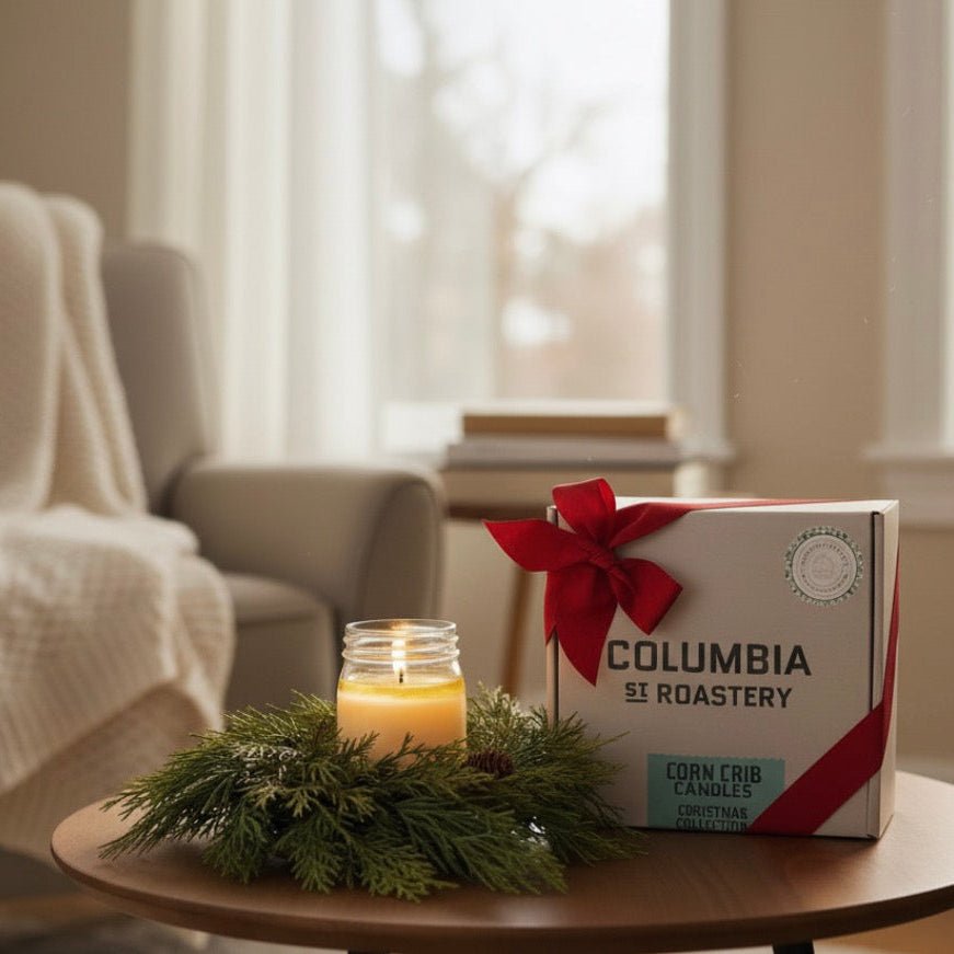 Corn Crib Candles Christmas Coffee Collection, 12 Packets - Corn Crib Candles