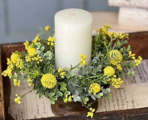 Florals - 3" Rings - Corn Crib Candles