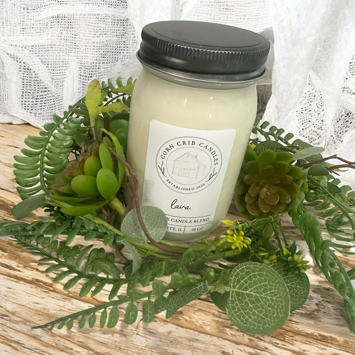 Florals - 6" Rings - Corn Crib Candles