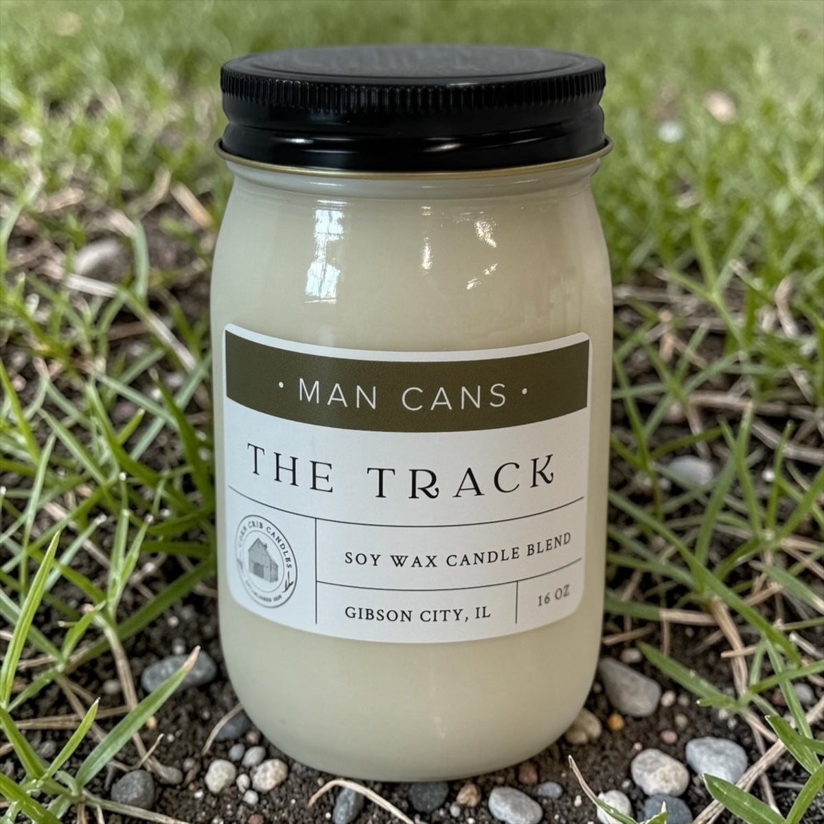 Man Candle - The Track - Corn Crib Candles