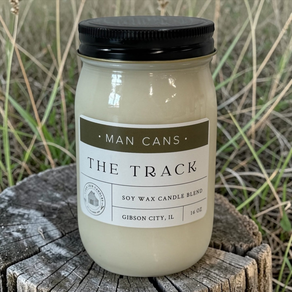 Man Candle - The Track - Corn Crib Candles
