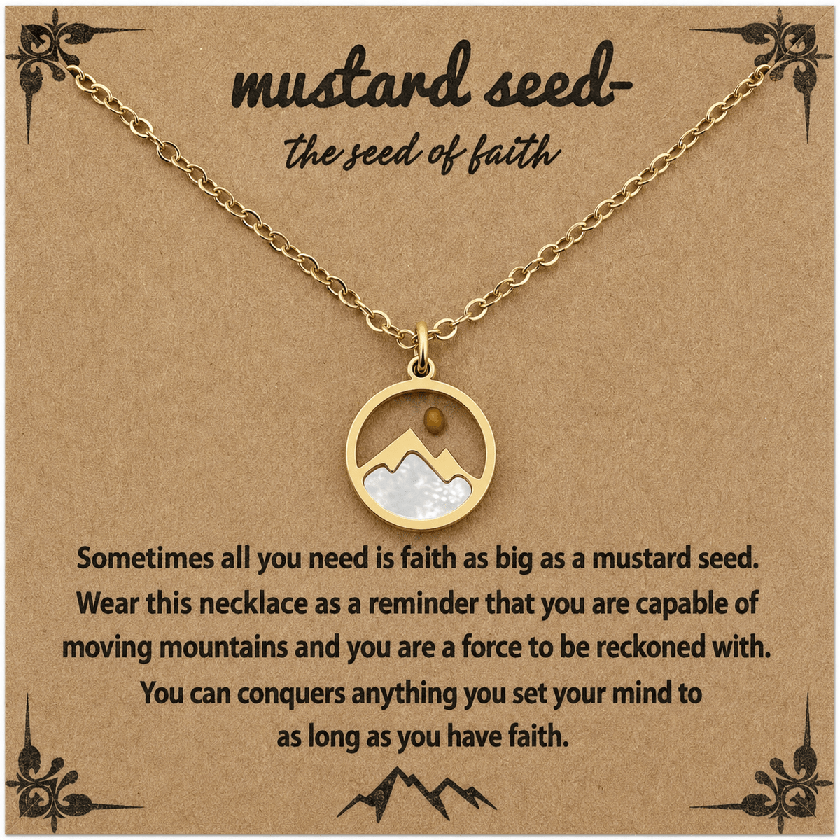 Mustard Seed Necklace - Corn Crib Candles