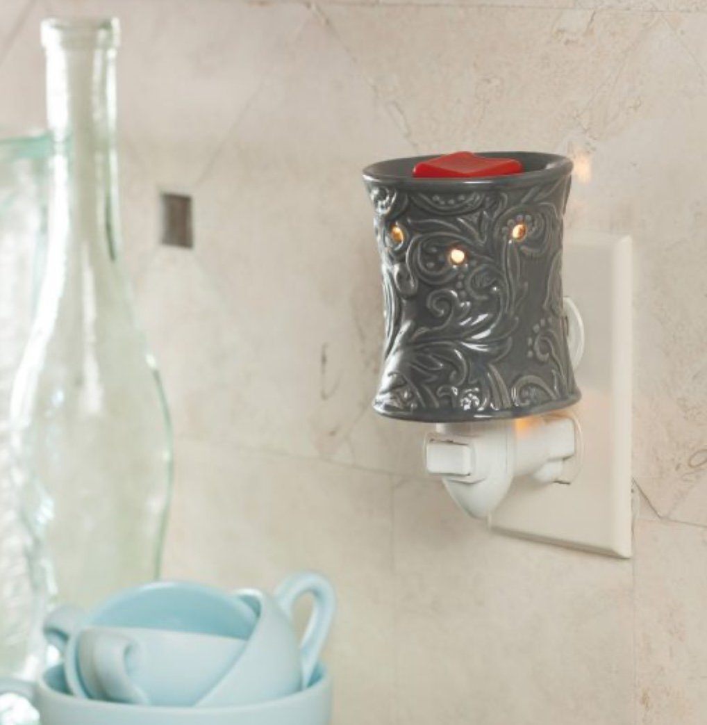 Rainstorm Dark Grey Plug-In Wax Warmer - Corn Crib Candles