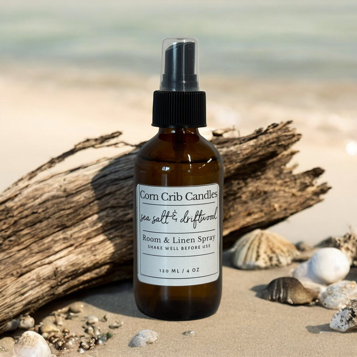 Sea Salt & Driftwood - Room + Linen Spray - Corn Crib Candles