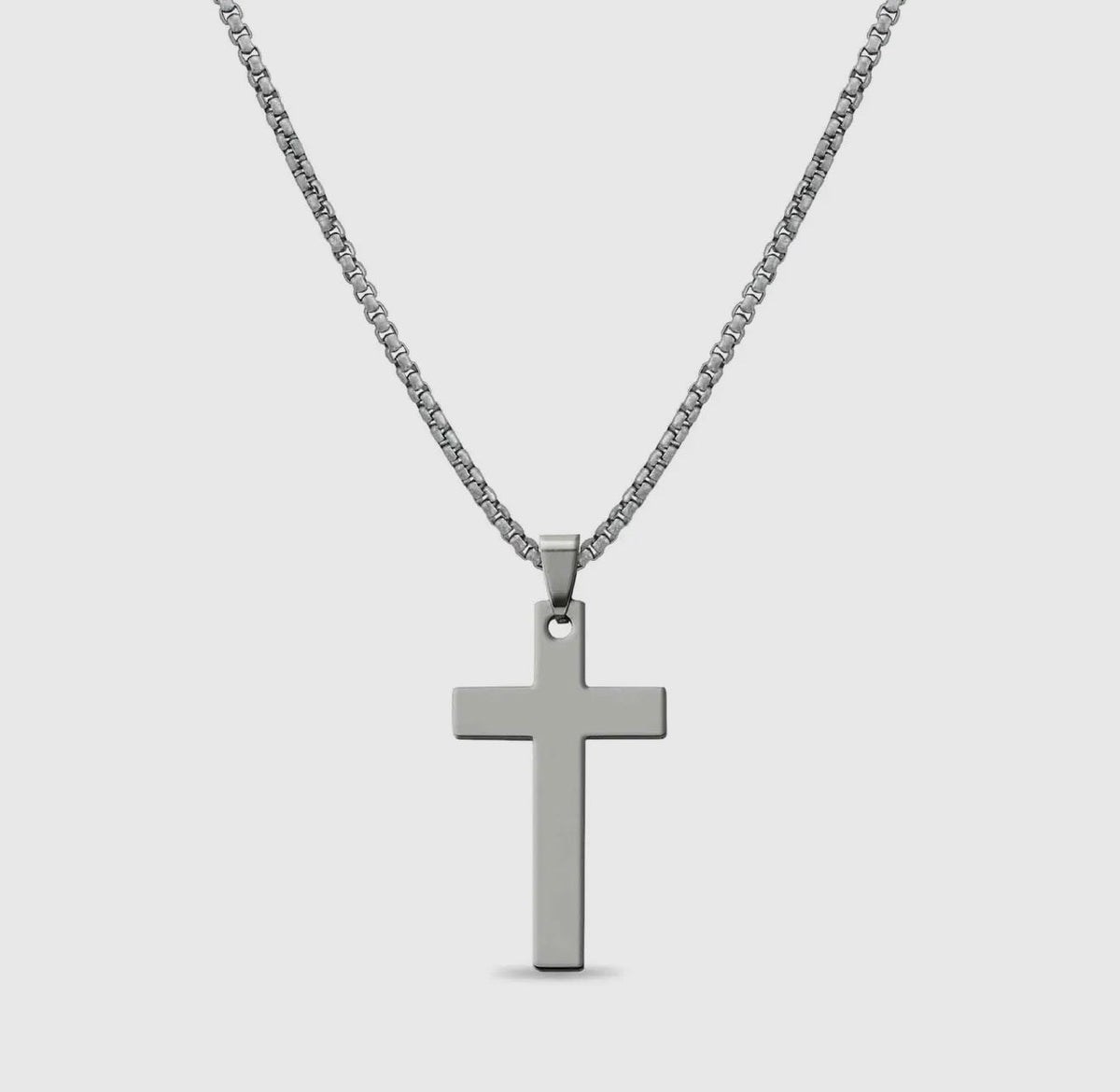 Stainless Steel Cross Necklace - Corn Crib Candles