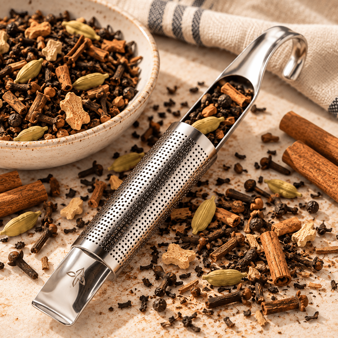 Stainless Steel Loose Leaf Tea Infuser - Corn Crib Candles