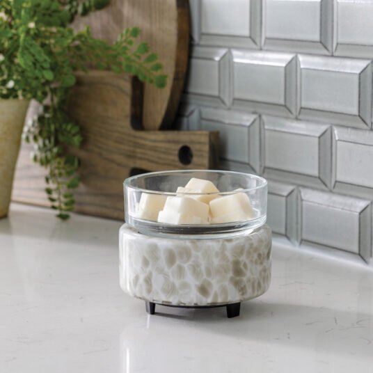 Swirl Glass - 2-in-1 Fragrance Warmer - Corn Crib Candles