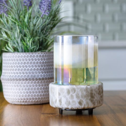 Swirl Glass - 2-in-1 Fragrance Warmer - Corn Crib Candles