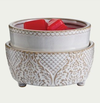 Vintage White 2-in-1 Fragrance Warmer - Corn Crib Candles