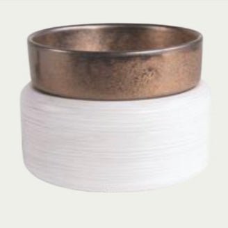 White Washed Bronze 2-in-1 Classic - Corn Crib Candles