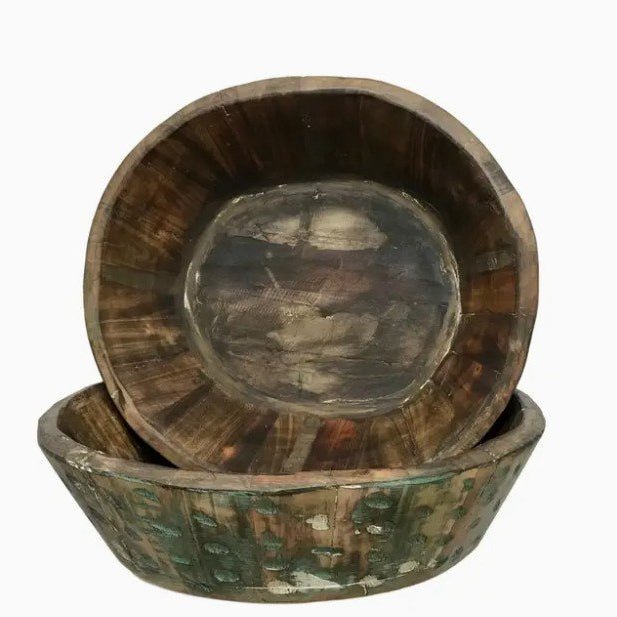 Wood Dough Bowl - Small - Corn Crib Candles